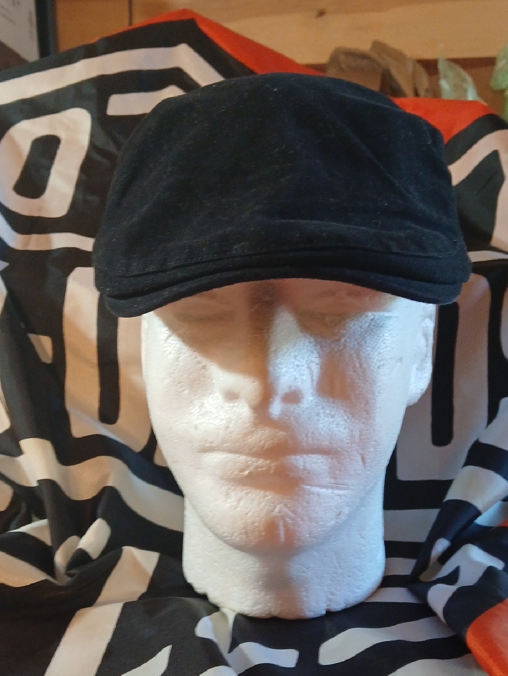 Harley-Davidson Black Cloth Cabbie/Newsboy Cap
